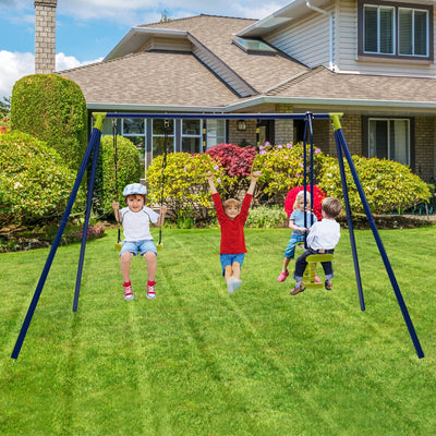 3-in-1 Outdoor Swing Set for Kids Aged 3 to 10