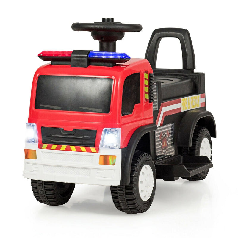 Kids 6V Battery Powered Electric Ride On Fire Truck