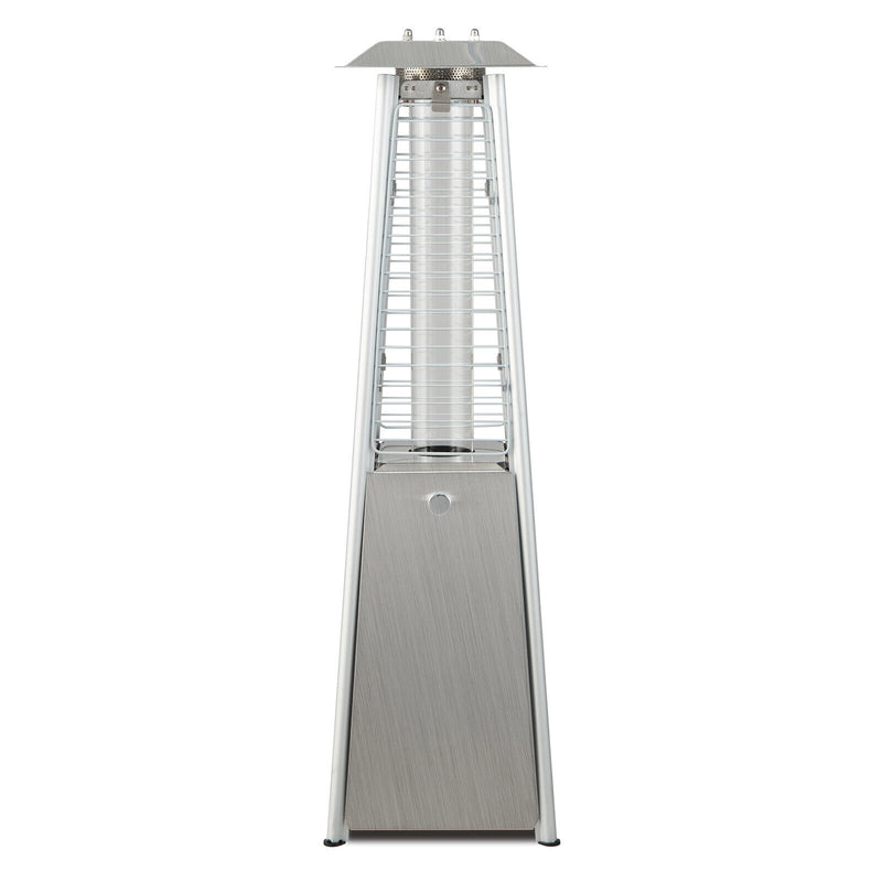 9500 BTU Portable Stainless Steel Tabletop Patio Heater with Glass Tube