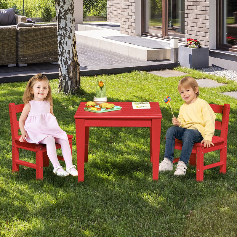 25.5 Inch Square Kids Activity Play Table-Red