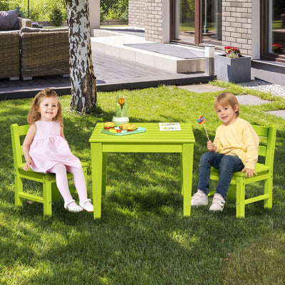 25.5 Inch Square Kids Activity Play Table-Green