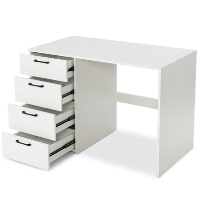 43.5 Inch Computer Desk with 4 Large Drawers-White