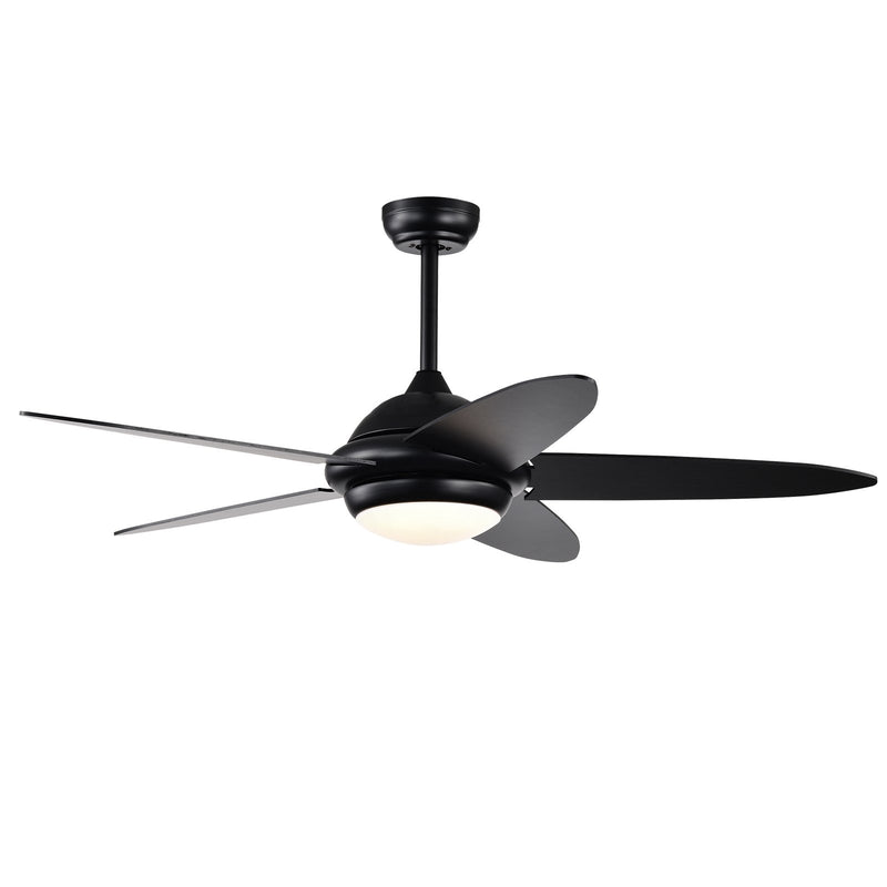 Ceiling Fan with Lights and 3 Lighting Colors-Black