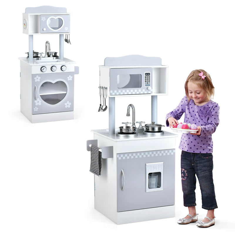 Chef Pretend Kitchen Playset with Cooking Oven and Sink for Toddlers