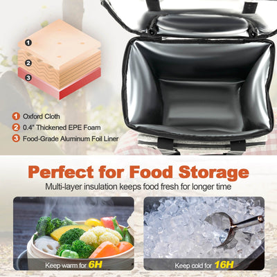 50-Can Large Leakproof Rolling Cooler with Detachable Bottom Plate-Gray