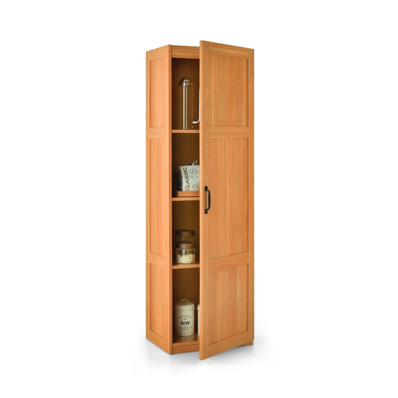 Tall Storage Cabinet with 4 Storage Shelves for Bathroom Living Room-Natural