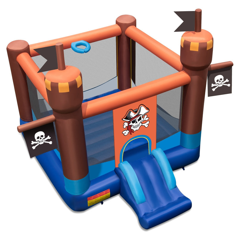 Pirate-Themed Inflatable Bounce Castle with Large Bounce Area without Blower