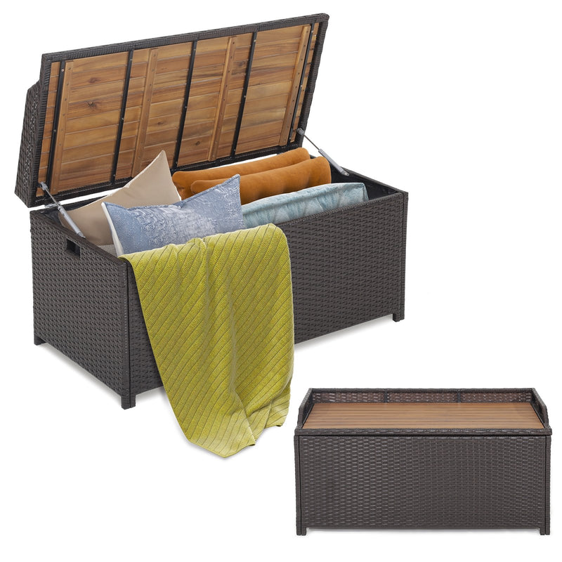 45 Gallon Outdoor Storage Bench with Zippered Liner