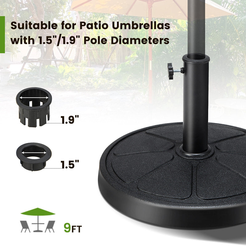 31LBS 18 Inch Round Outdoor Umbrella Base