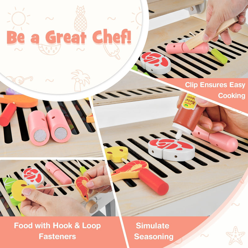 Kids Barbecue Grill Playset for Girls and Boys Aged 3+