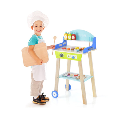 Kid's Pretend Barbecue Grill Play Set