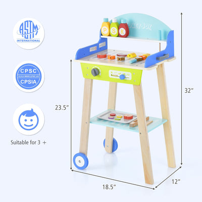 Kid's Pretend Barbecue Grill Play Set