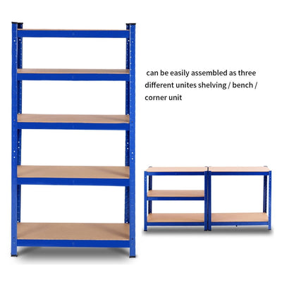 29.5 x 59 Inch Adjustable 5-layer 2000 lbs Capacity Tool Shelf