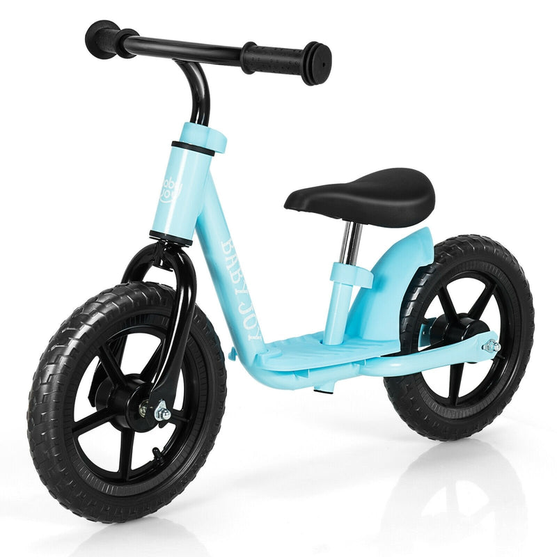 11 Inch Kids No Pedal Balance Training Bike with Footrest-Blue