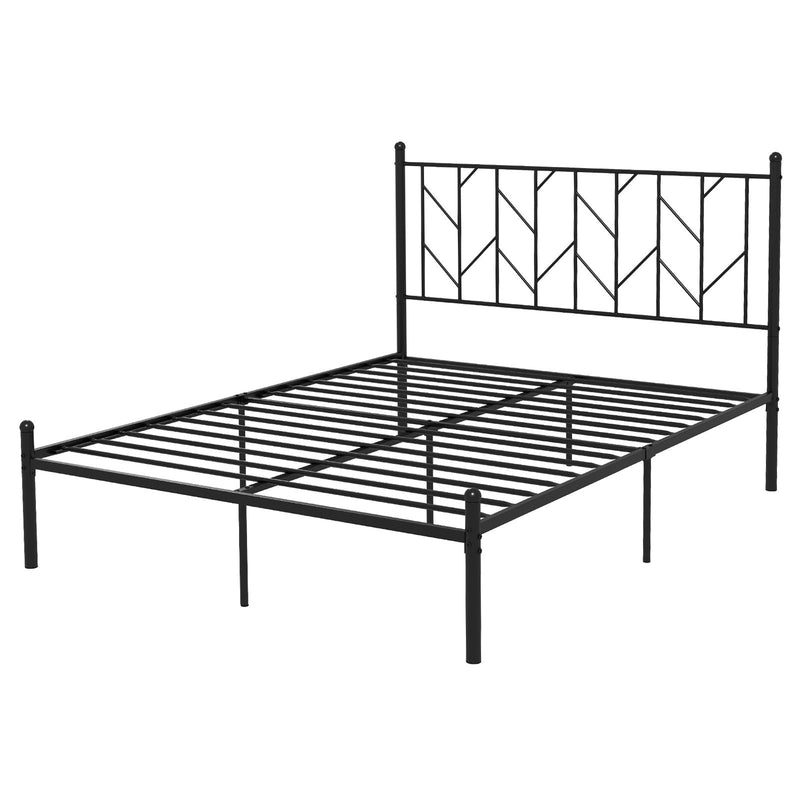 Twin/Full/Queen Size Platform Bed Frame with Sturdy Metal Slat Support-Queen Size