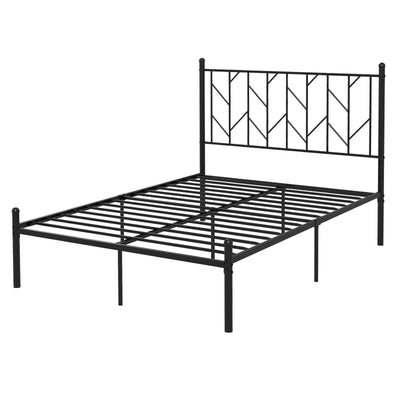 Twin/Full/Queen Size Platform Bed Frame with Sturdy Metal Slat Support-Full Size