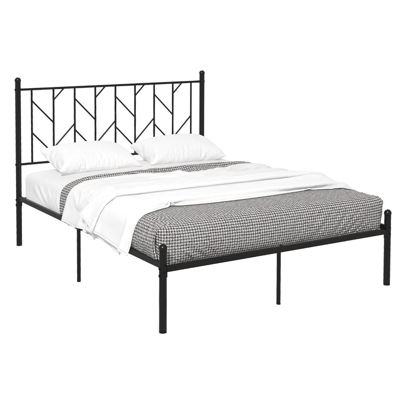 Twin/Full/Queen Size Platform Bed Frame with Sturdy Metal Slat Support-Full Size