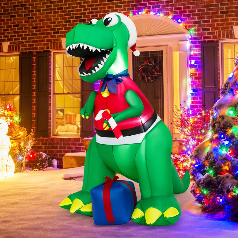 Inflatable Christmas Decoration with LED Lights and Waterproof Blower