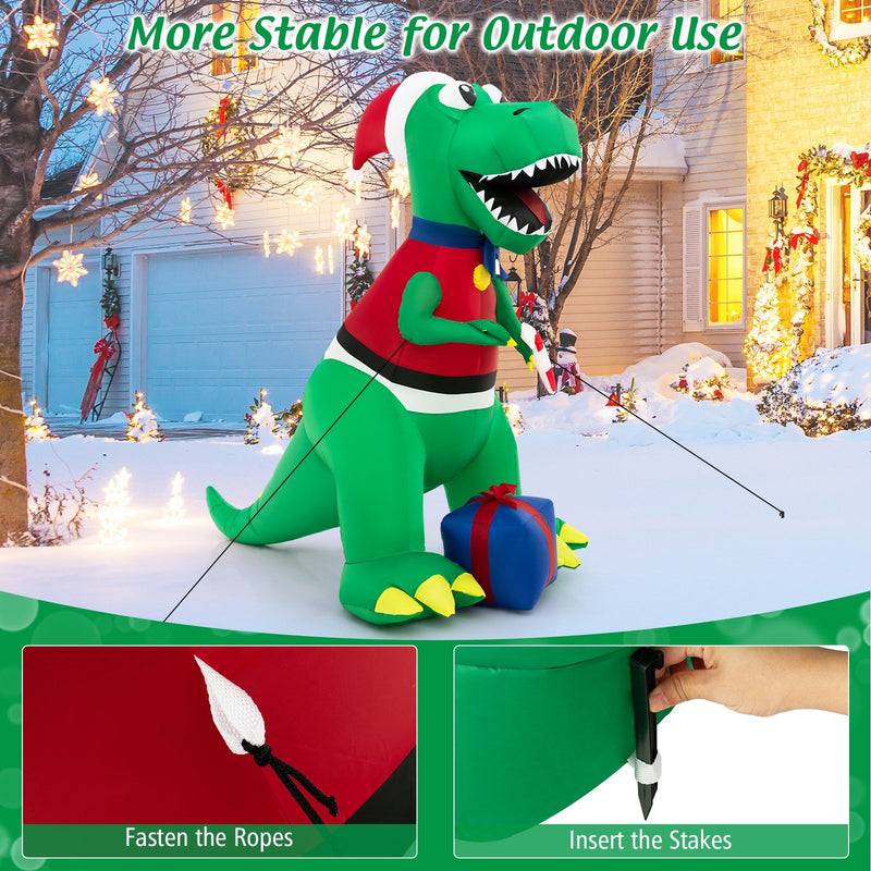 Inflatable Christmas Decoration with LED Lights and Waterproof Blower