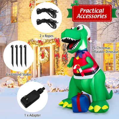 Inflatable Christmas Decoration with LED Lights and Waterproof Blower