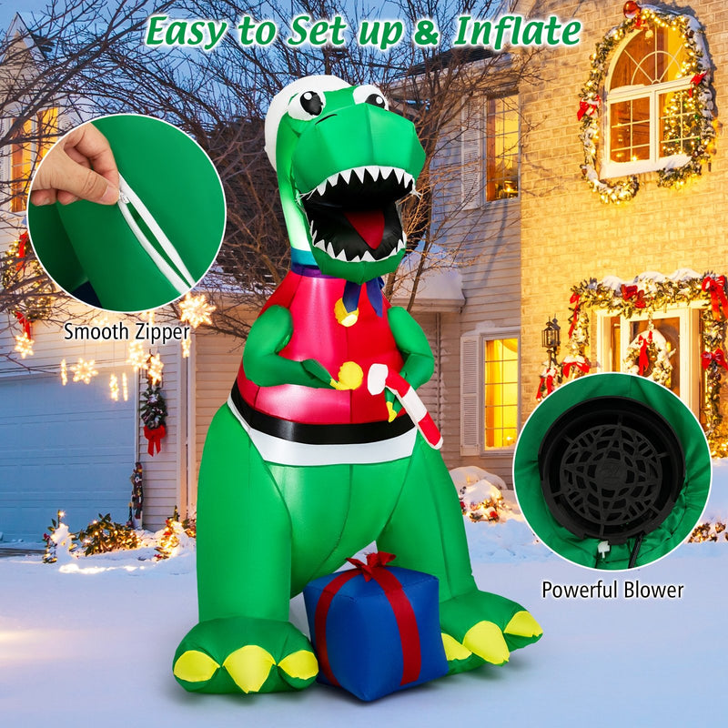 Inflatable Christmas Decoration with LED Lights and Waterproof Blower