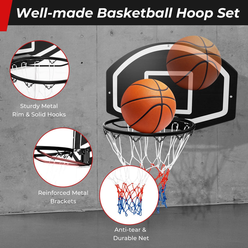 Wall Mounted Basketball Set for Kids Teens Adults