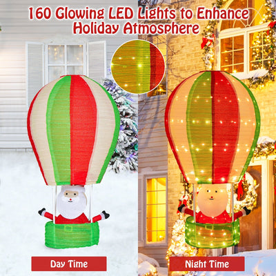 4.5 Feet Christmas Santa Claus with Hot Air Balloon