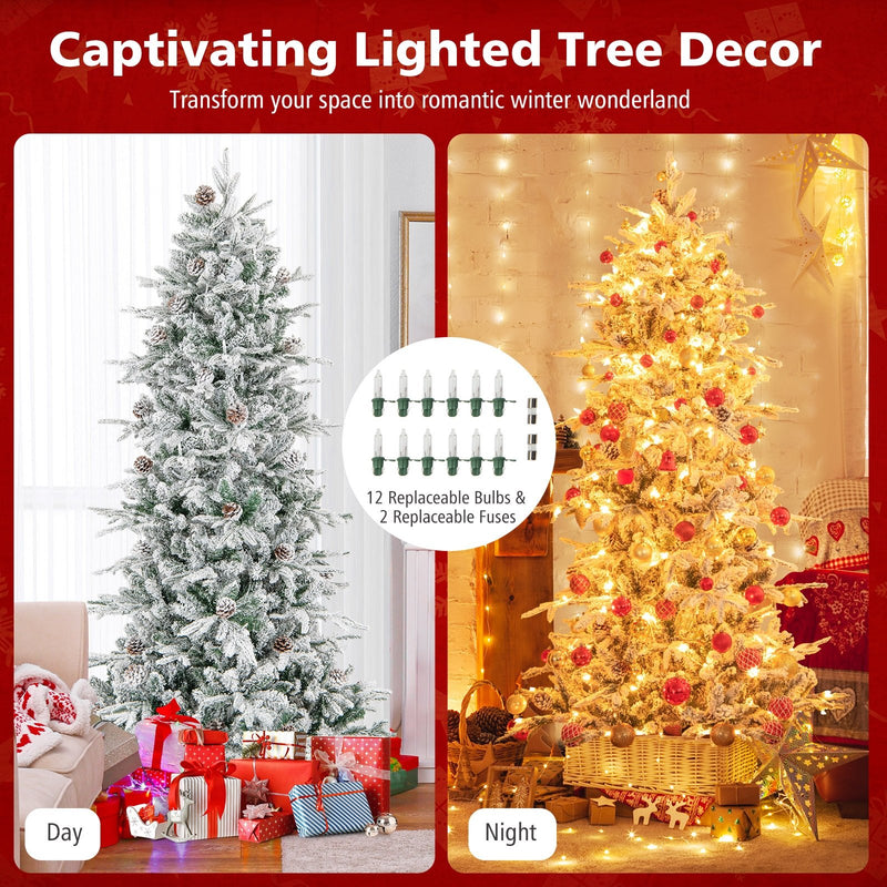 6 Feet Pre-lit Artificial Christmas Tree