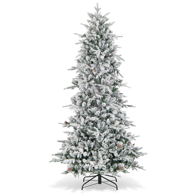 6/7.5 Feet Pre-lit Artificial Christmas Tree-7.5 ft