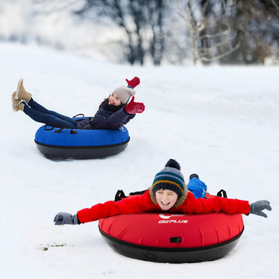 40 Inch Inflatable Snow Sled for Kids and Adults-Red