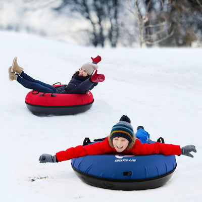 40 Inch Inflatable Snow Sled for Kids and Adults-Blue