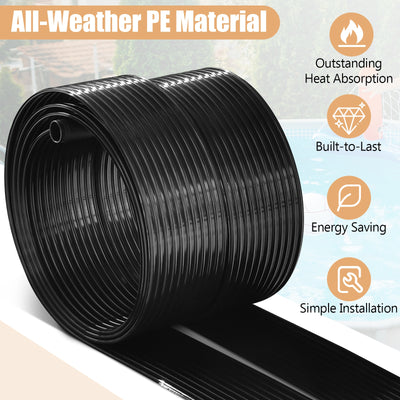 2 Pieces 16.4 Feet Weatherproof Solar Swimming Pool Heating System-M