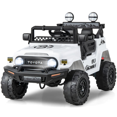 12V 7Ah Licensed Toyota FJ Cruiser Electric Car with Remote Control-White