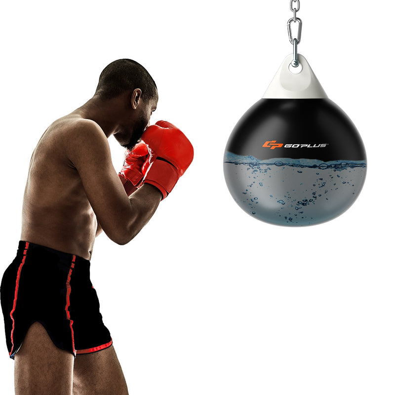 21 Inch Water Punching Bag with Adjustable Metal Chain-Black