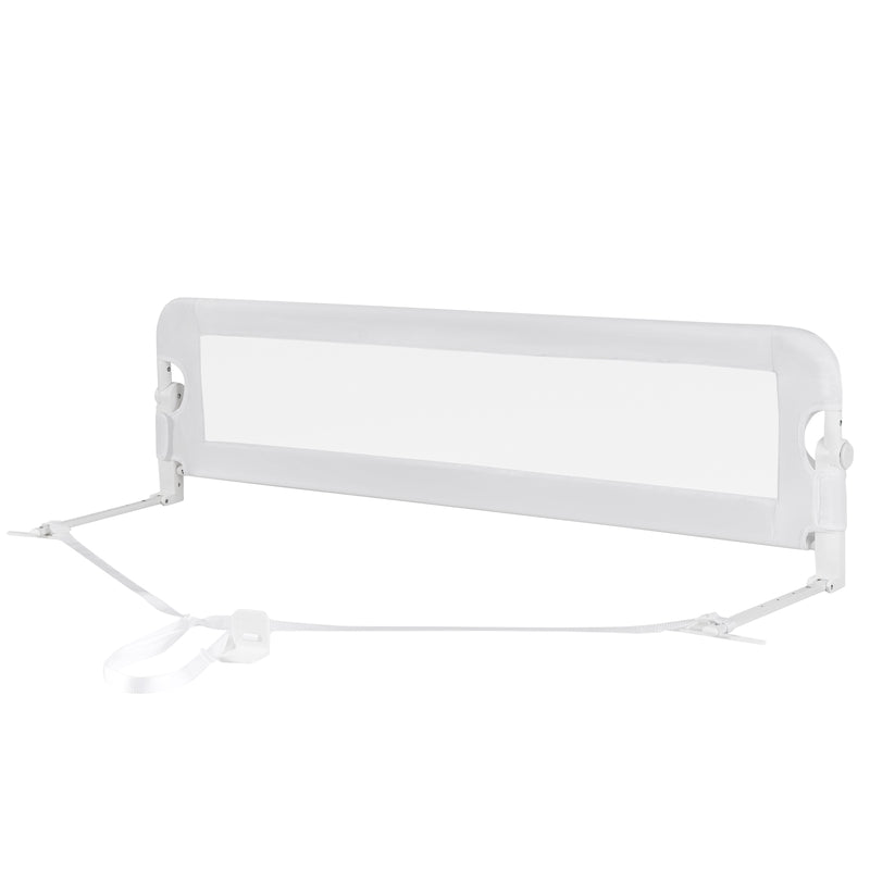 48 Inch Breathable Baby Swing Down Safety Bed Rail Guard-White