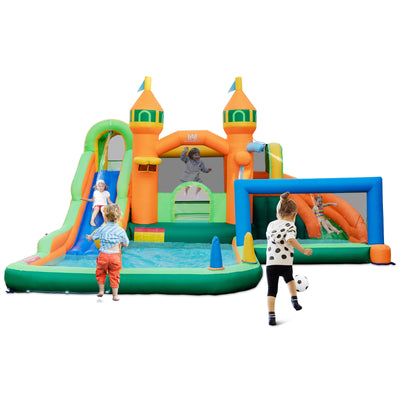 Kids Inflatable Water Slide for Yard Lawn with 735W Blower