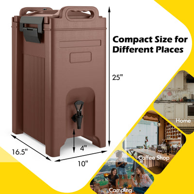 5 Gallon Insulated Beverage Server Dispenser-Coffee