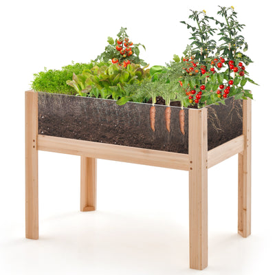 30/47 Inch Wooden Raised Garden Bed-S