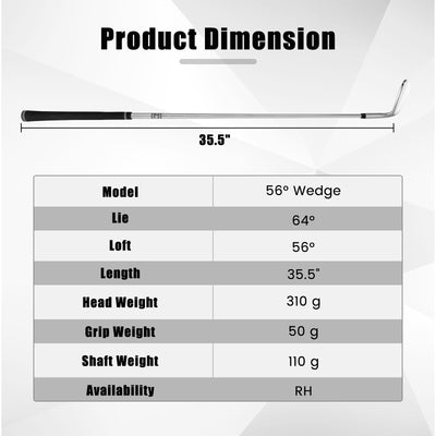 Golf Sand Wedge 56/60 Degree Gap Lob Wedge with Grooves Right Handed-56 Degrees