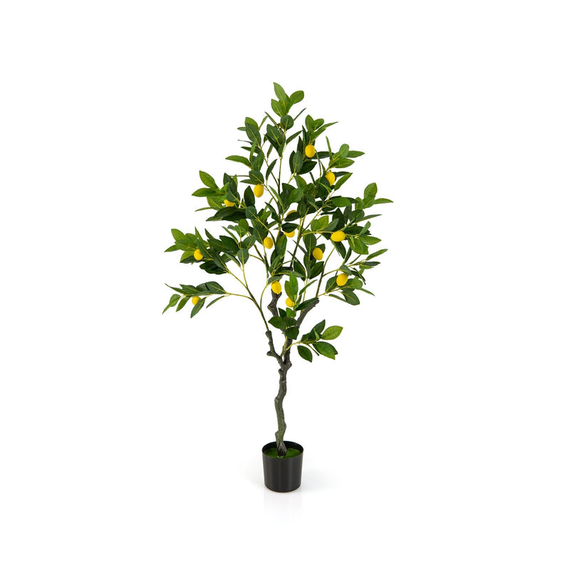 Artificial Lemon Tree 2.6/4/5.2 Feet Tall Fake Lemon Plant wuth Lemon Fruits-4 ft