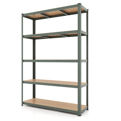 5-Tier Heavy Duty Metal Shelving Unit with 2200 LBS Total Load Capacity-Gray