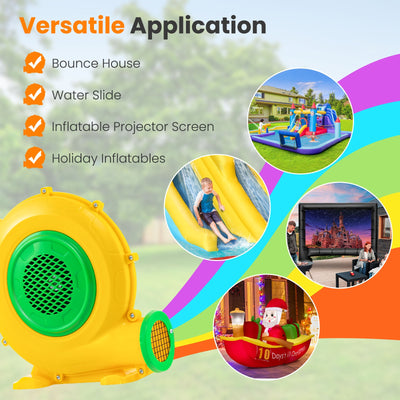 680W Air Blower Air Pump Fan with Convenient Handle and Ground Stakes-680W