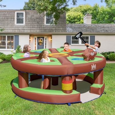 Inflatable Human Whack a Mole for Kids with 480W Blower for Yard