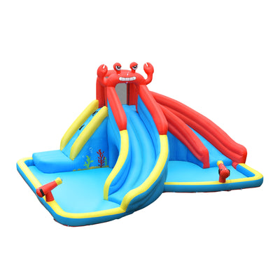 Inflatable Water Slide Crab Dual Slide Bounce House without Blower