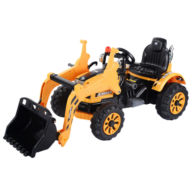 12 V Battery Powered Kids Ride on Dumper Truck-Yellow