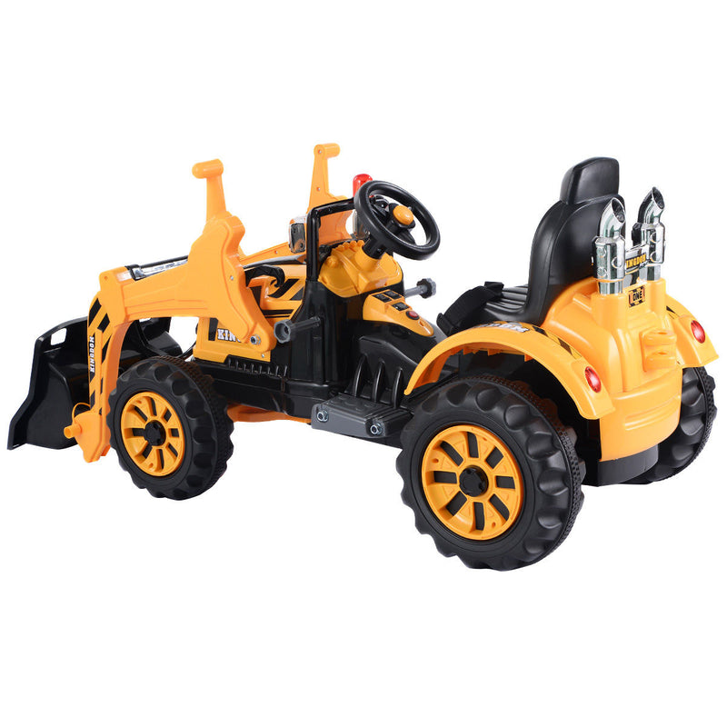 12 V Battery Powered Kids Ride on Dumper Truck-Yellow