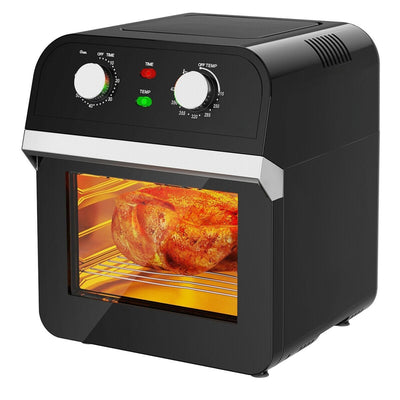 12.7QT 1600W Electric Rotisserie Dehydrator Convection Air Fryer Toaster Oven - Relaxacare