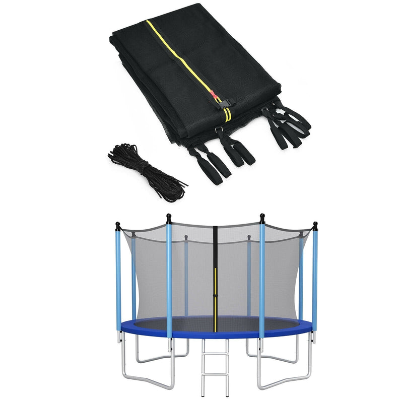 12Ft Replacement Weather-Resistant Trampoline Safety Enclosure Net - Relaxacare