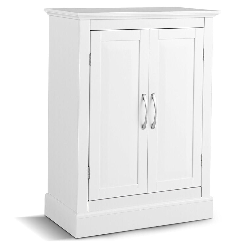 2-Door Freestanding Bathroom Cabinet with Adjustable Shelves - Relaxacare