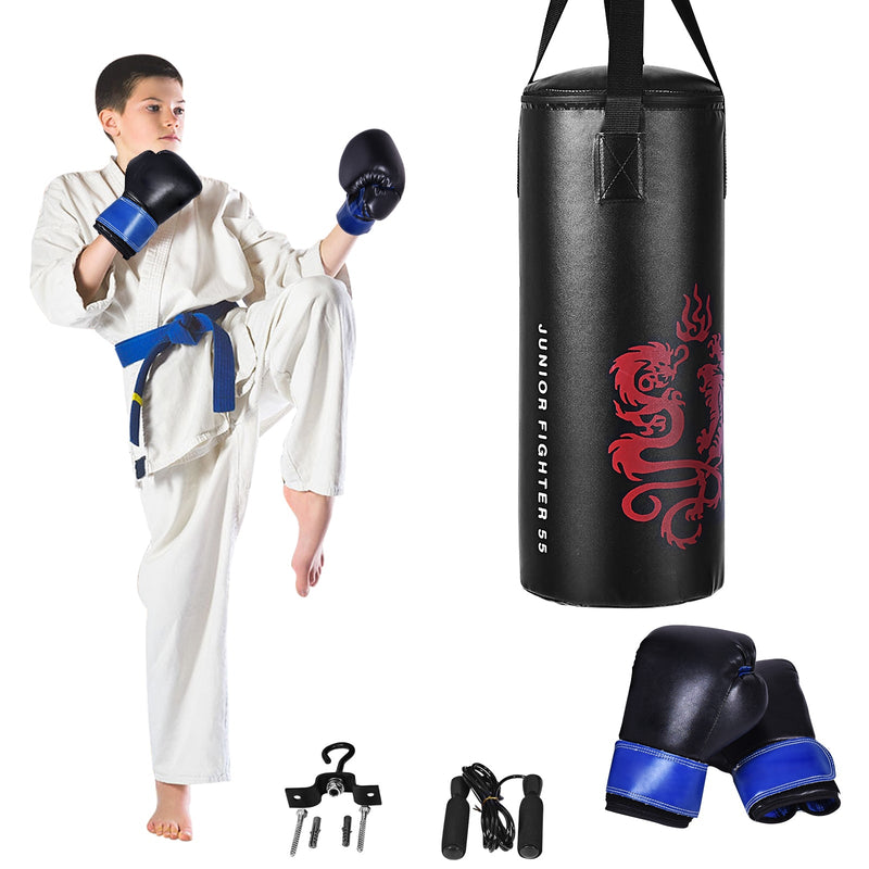 2 Feet Kids Gloves Skipping Rope Boxing Set - Relaxacare